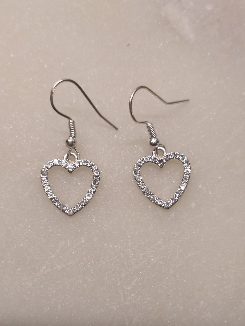 BOGO! Crystal Heart Dangle Earrings